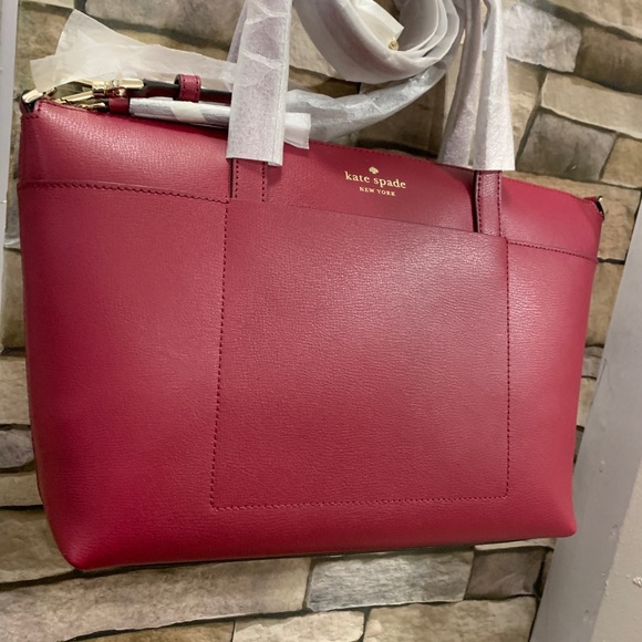 Authentic Kate Spade leather satchel/zip Crosby🌹 - Picture 9 of 12
